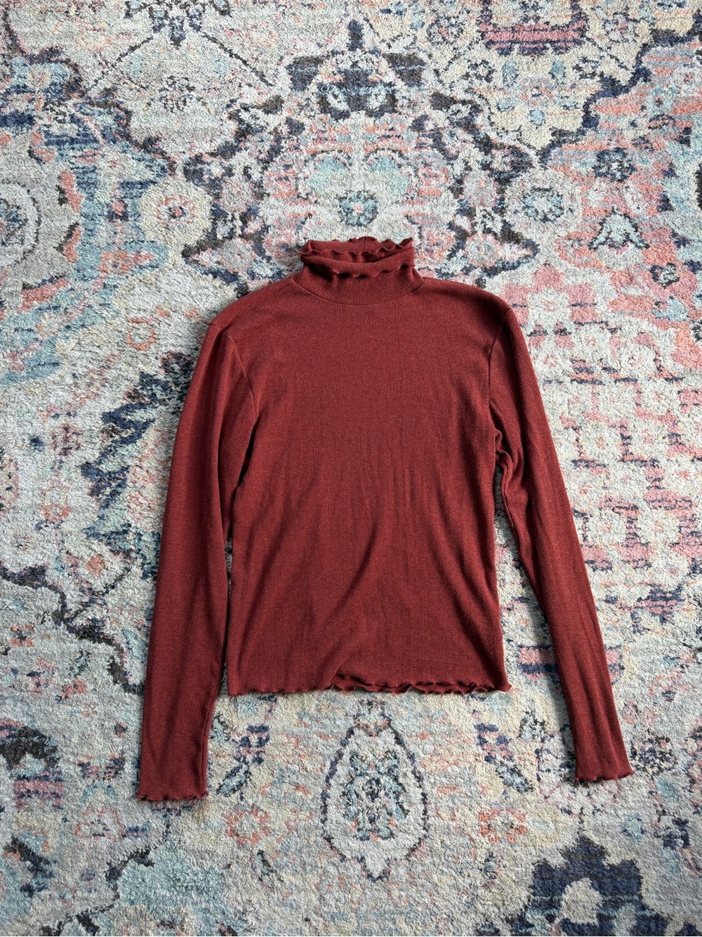 Orange Turtleneck